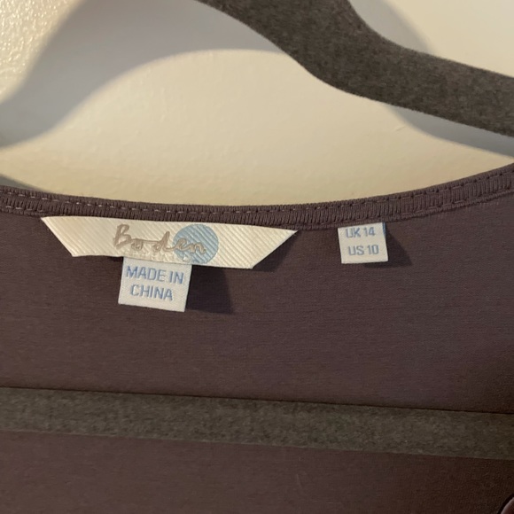 Boden Lilac Dress w/ Embellished Neckline sz 10 - Picture 2 of 6